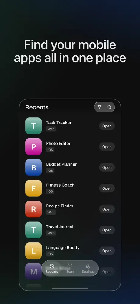 AppSmith: iOS · Saved apps